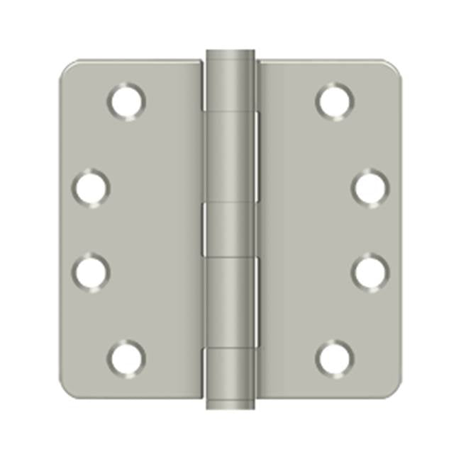 Deltana - 4'' x 4'' x 1/4'' Radius Hinge, HD - Brushed Nickel