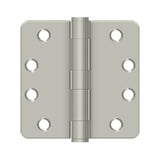 Deltana - 4'' x 4'' x 1/4'' Radius Hinge, HD - Brushed Nickel