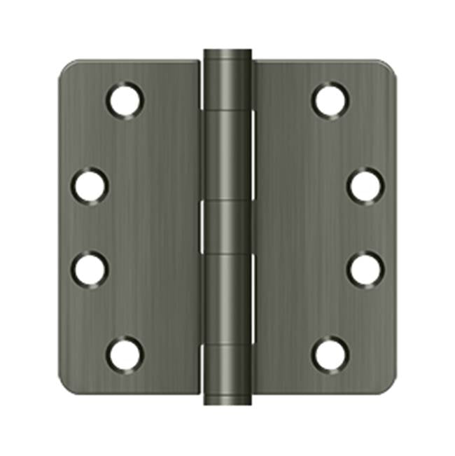 Deltana - 4'' x 4'' x 1/4'' Radius Hinge, HD - Antique Nickel