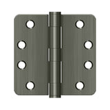Deltana - 4'' x 4'' x 1/4'' Radius Hinge, HD - Antique Nickel
