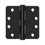 Deltana - 4'' x 4'' x 1/4'' Radius Hinge, HD - Paint Black