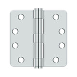 Deltana - 4'' x 4'' x 1/4'' Radius Hinge, HD - Polished Chrome