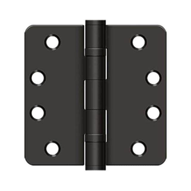 Deltana - 4'' x 4'' x 1/4'' Radius Hinge, HD, Ball Bearings - Oil-rubbed Bronze