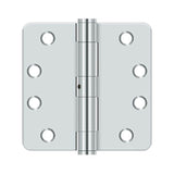 Deltana - 4'' x 4'' x 1/4'' Radius Hinge, HD - Polished Chrome