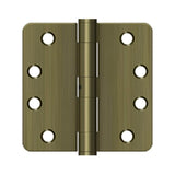 Deltana - 4'' x 4'' x 1/4'' Radius Hinge, HD - Antique Brass