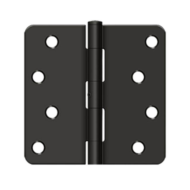Deltana - 4'' x 4'' x 1/4'' Radius Hinge, Residential - Oil-rubbed Bronze