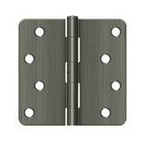 Deltana - 4'' x 4'' x 1/4'' Radius Hinge, Residential - Antique Nickel