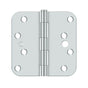 Deltana - 4'' x 4'' x 5/8'' Radius Hinge, Security - Polished Chrome