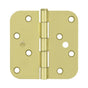 Deltana - 4'' x 4'' x 5/8'' Radius Hinge, Bench Mark, Security - Brushed Brass