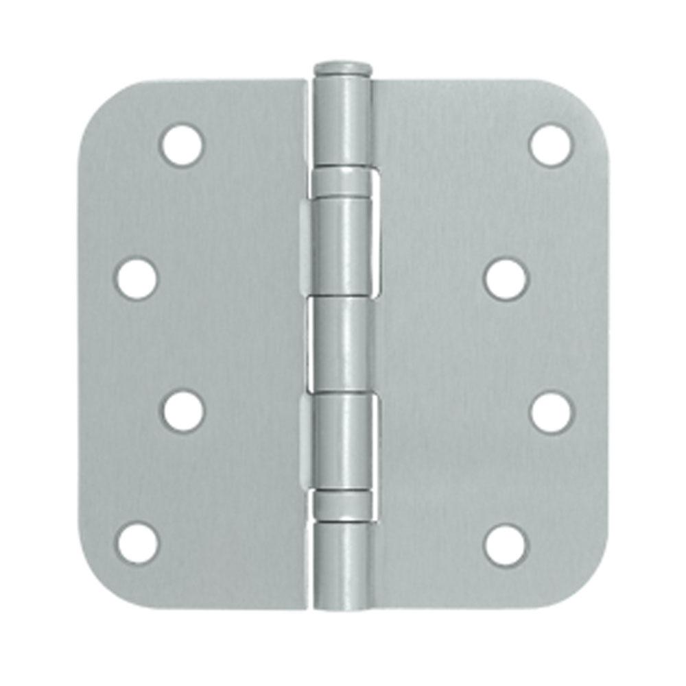 Deltana - 4'' x 4'' x 5/8'' Radius Hinge, Ball Bearings - Brushed Chrome