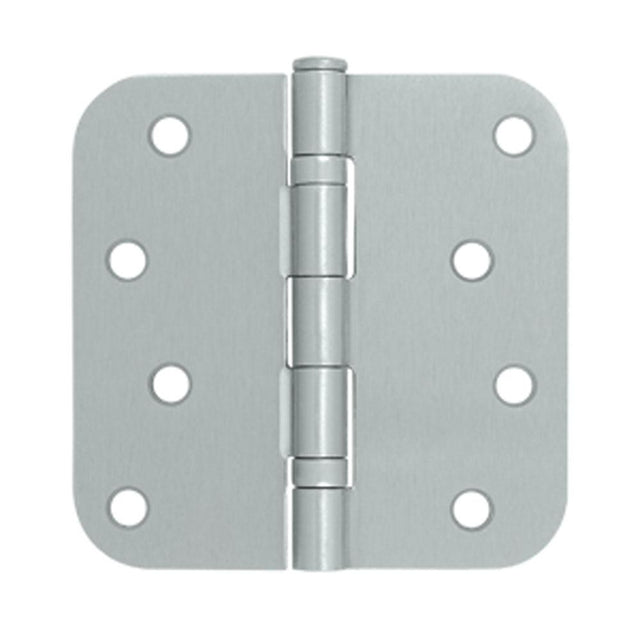 Deltana - 4'' x 4'' x 5/8'' Radius Hinge, Ball Bearings - Brushed Chrome