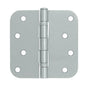 Deltana - 4'' x 4'' x 5/8'' Radius Hinge, Ball Bearings - Brushed Chrome