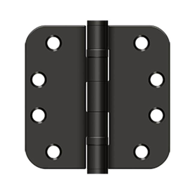 Deltana - 4''x 4''x 5/8'' Radius Hinge, HD, Ball Bearings - Oil-rubbed Bronze
