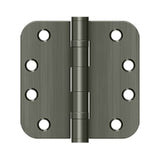 Deltana - 4''x 4''x 5/8'' Radius Hinge, HD, Ball Bearings - Antique Nickel