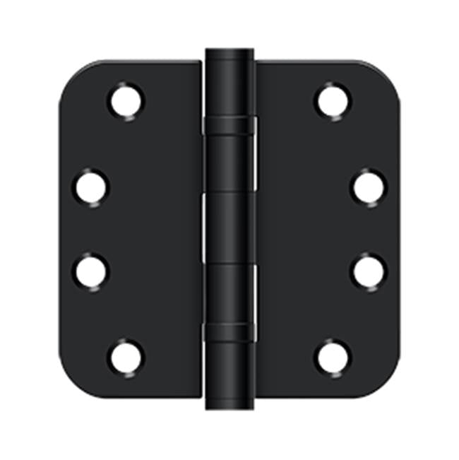 Deltana - 4''x 4''x 5/8'' Radius Hinge, HD, Ball Bearings - Paint Black