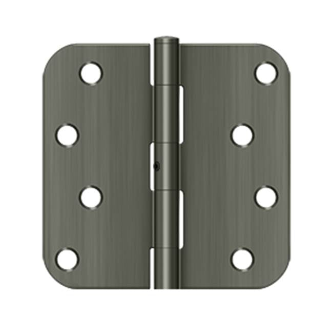 Deltana - 4''x 4''x 5/8'' Radius Hinge - Antique Nickel