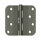 Deltana - 4''x 4''x 5/8'' Radius Hinge - Antique Nickel