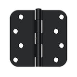 Deltana - 4''x 4''x 5/8'' Radius Hinge - Paint Black