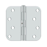 Deltana - 4''x 4''x 5/8'' Radius Hinge - Polished Chrome