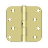 Deltana - 4''x 4''x 5/8'' Radius Hinge - Polished Brass