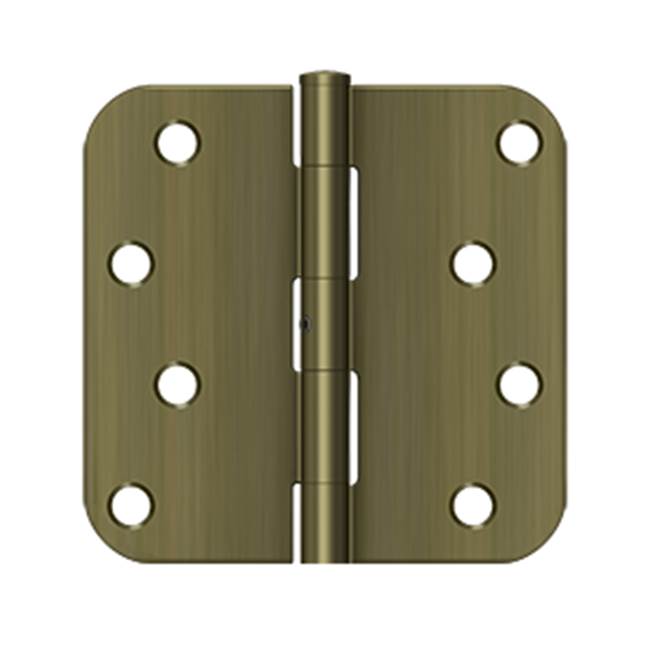 Deltana - 4''x 4''x 5/8'' Radius Hinge - Antique Brass