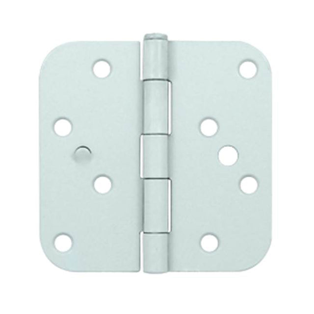 Deltana - 4'' x 4'' x 5/8'' Radius Hinge, Bench Mark, Security - Prime Coat White