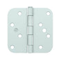 Deltana - 4'' x 4'' x 5/8'' Radius Hinge, Bench Mark, Security - Prime Coat White