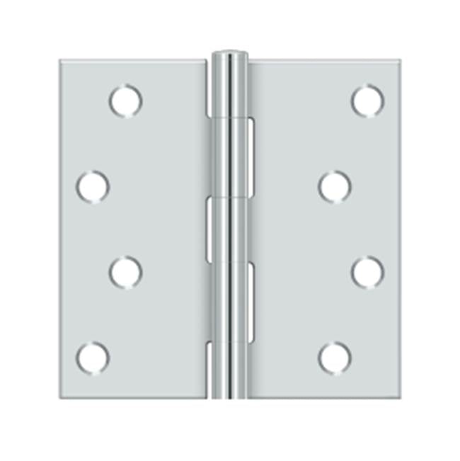 Deltana - 4'' x 4'' Square Hinge - Polished Chrome