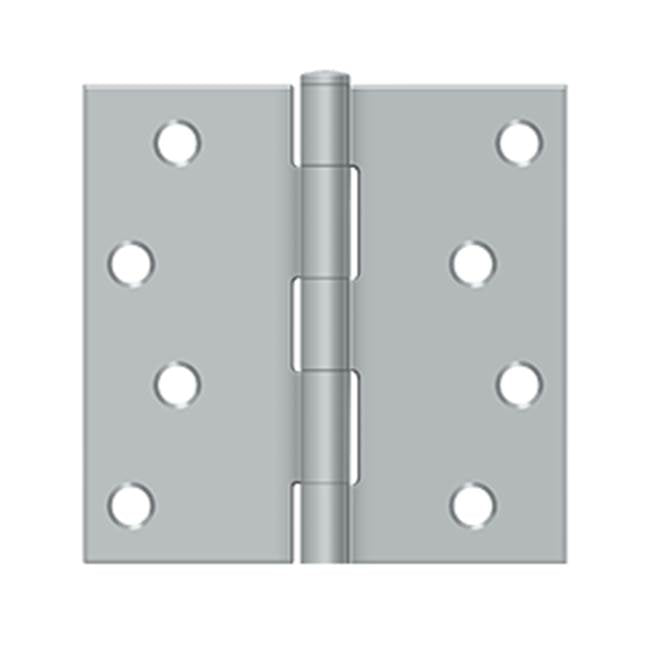Deltana - 4'' x 4'' Square Hinge - Brushed Chrome
