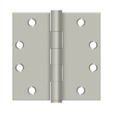 Deltana - 4-1/2'' x 4-1/2'' Square Hinges, HD - Brushed Nickel