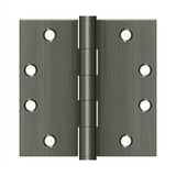 Deltana - 4-1/2'' x 4-1/2'' Square Hinges, HD - Antique Nickel