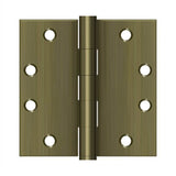 Deltana - 4-1/2'' x 4-1/2'' Square Hinges, HD - Antique Brass