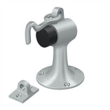 Deltana - Floor Mount Bumper w/ Holder, Solid Brass - Brushed Chrome