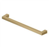 Deltana - Modern Square Bar Pull, 8'', HD, Solid Brass - Brushed Brass