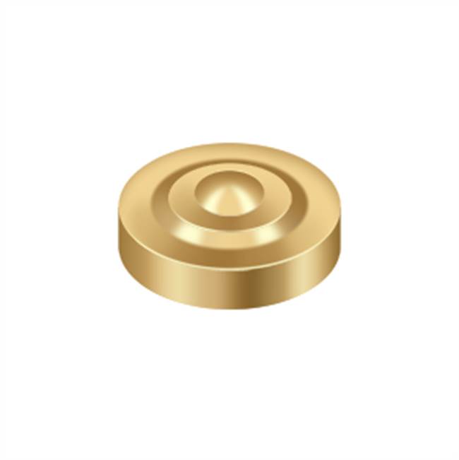 Deltana - Screw Cover, Round, Dimple, 1'' Diam - PVD Polished Brass