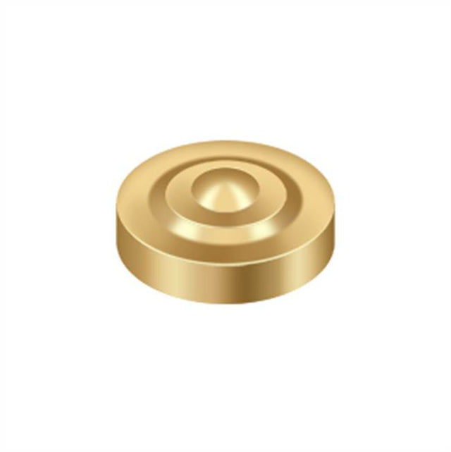 Deltana - Screw Cover, Round, Dimple, 1'' Diam - PVD Polished Brass