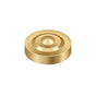 Deltana - Screw Cover, Round, Dimple, 1'' Diam - PVD Polished Brass