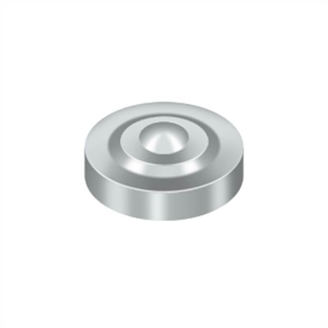 Deltana - Screw Cover, Round, Dimple, 1'' Diam - Polished Chrome