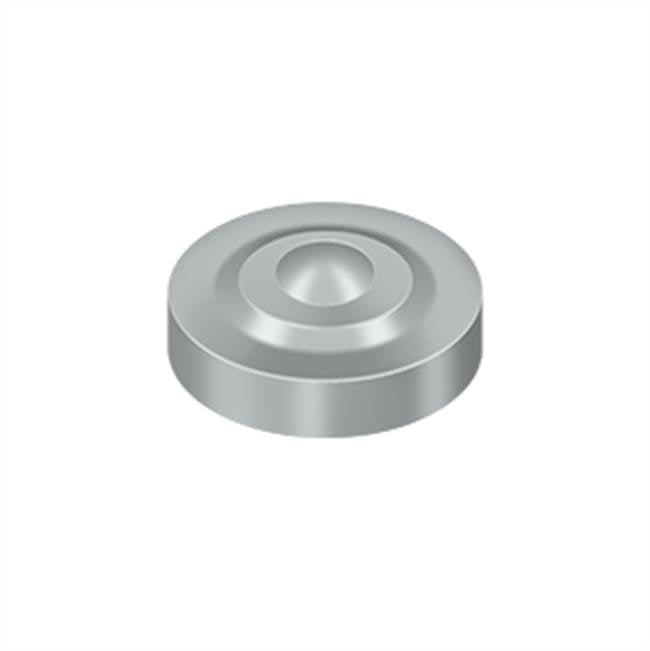 Deltana - Screw Cover, Round, Dimple, 1'' Diam - Brushed Chrome