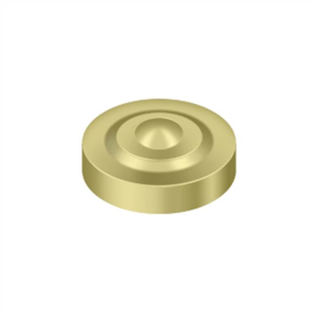 Deltana - Screw Cover, Round, Dimple, 1'' Diam - Polished Brass