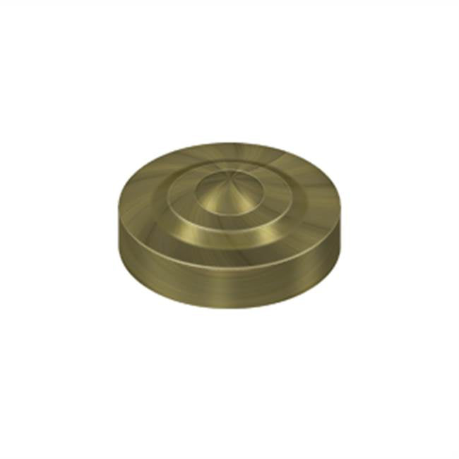 Deltana - Screw Cover, Round, Dimple, 1'' Diam - Antique Brass