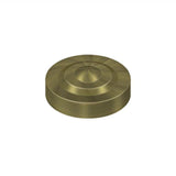 Deltana - Screw Cover, Round, Dimple, 1'' Diam - Antique Brass