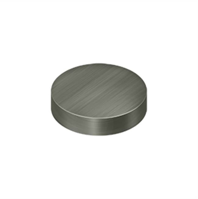 Deltana - Screw Cover, Round, Flat, 1'' Diam - Antique Nickel