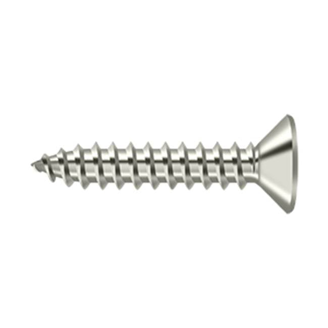 Deltana - Wood Screw, SB, No.10 x 1'' - Polished Nickel