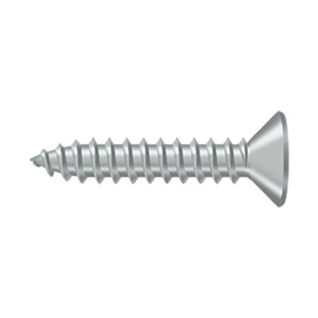 Deltana - Wood Screw, SB, No.10 x 1'' - Brushed Chrome