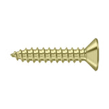 Deltana - Wood Screw, SB, No.10 x 1'' - Unlacquered Brass