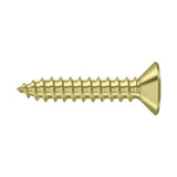 Deltana - Wood Screw, SB, No.10 x 1'' - Polished Brass