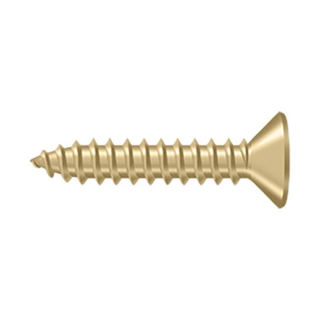 Deltana - Wood Screw, SB, No.10 x 1'' - Brushed Brass