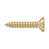 Deltana - Wood Screw, SB, No.10 x 1'' - Brushed Brass