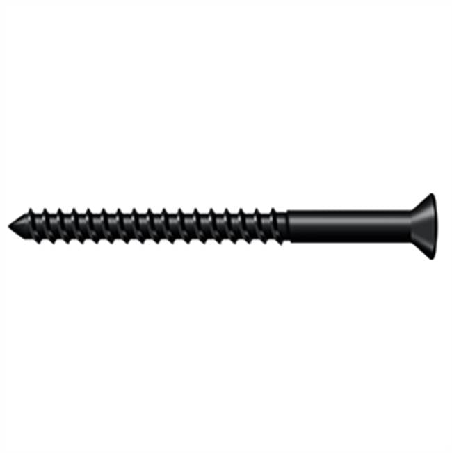 Deltana - Wood Screw, SB, No.10 x 2-1/2'' - Paint Black